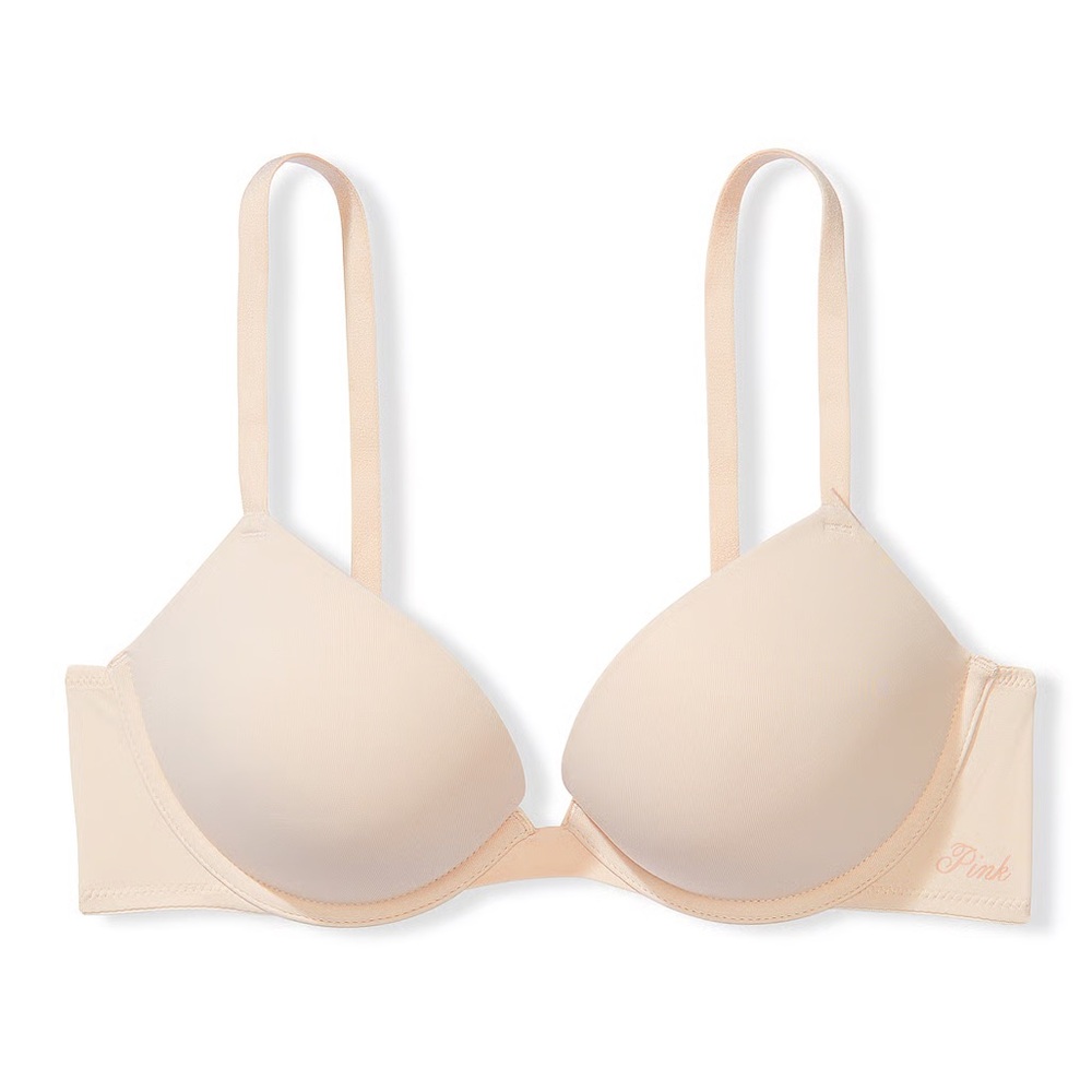 Victoria's Secret PINK Wear Everywhere Super Push-Up Bra in Nude